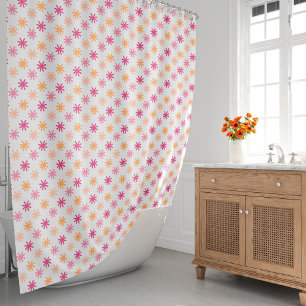 Rideaux De Douche Aastérisque mignon S - Rose et Oranges