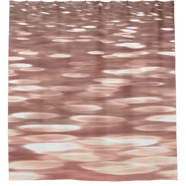 Rideaux De Douche Abstract #3: Copper Rose Gold (Devant)