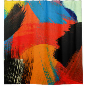 Rideaux De Douche Abstract background. Acrylic colors. Painting on c