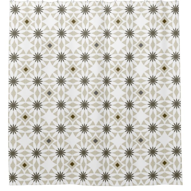 Rideaux De Douche Abstract ethnic geometric patterns design backgrou (Devant)