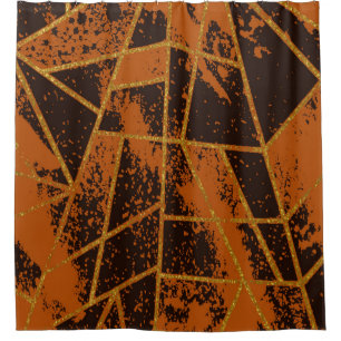 Rideaux De Douche Abstrait #944 Brown