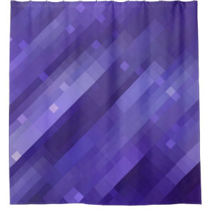 Rideaux De Douche Abstrait brillant en mosaïque violet arrière - pla