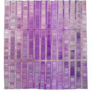 Rideaux De Douche Abstrait brillant en mosaïque violet arrière - pla