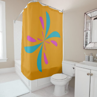 Rideaux De Douche Abstrait simple Motif de vol papillon