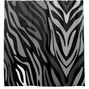 Rideaux De Douche Abstrait zèbre arc-en-ciel cool Motif Douche ridea