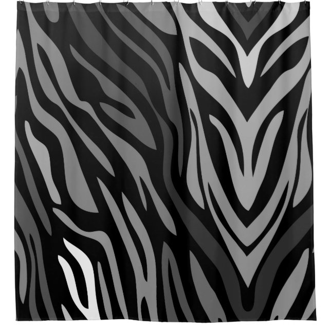 Rideaux De Douche Abstrait zèbre arc-en-ciel cool Motif Douche ridea (Devant)