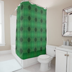 Rideaux De Douche Acceptation Médaillons de méditation verte