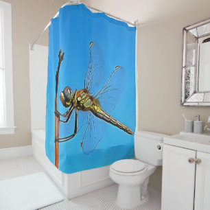 Rideaux De Douche Accrochez-Vous Là Dragonfly Artistique