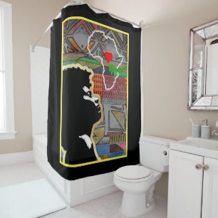 Rideaux De Douche Africain-Américain Folk