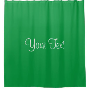 Rideaux De Douche Ajouter le nom du texte Modern Elegant Kelly Green