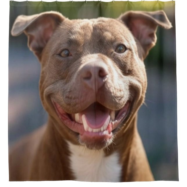 Rideaux De Douche Ajouter une Personnaliser photo Pit Bull (Devant)