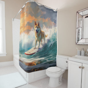 Rideaux De Douche Akita Beach Surf Peinture