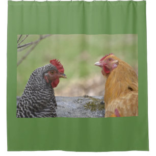 Rideaux De Douche Alerte au poulet Hawk