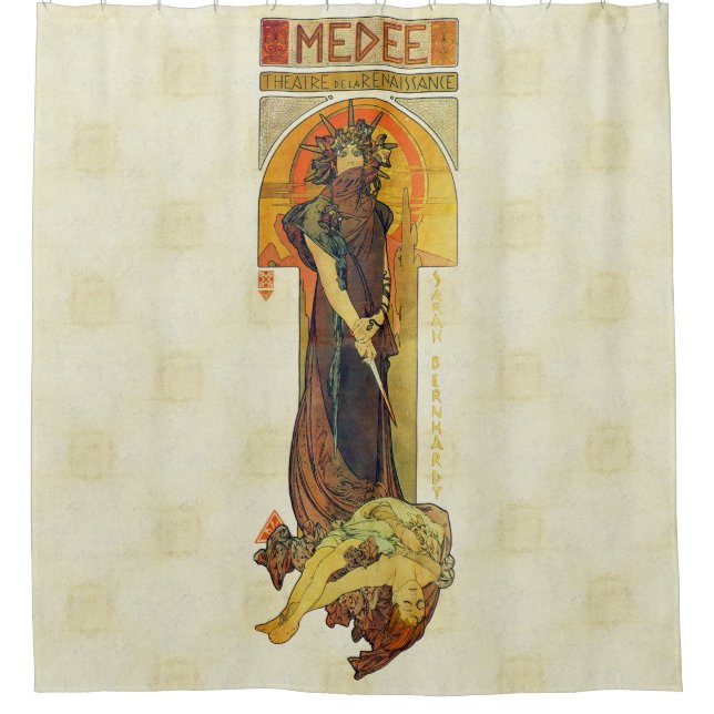Rideaux De Douche Alfons Mucha Medea 1898 (Devant)