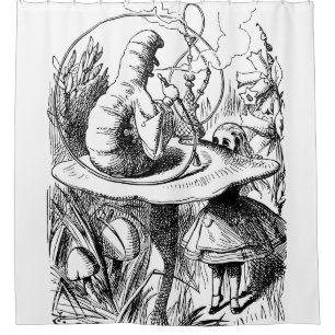 Rideaux De Douche Alice au pays des merveilles - Alice rencontre