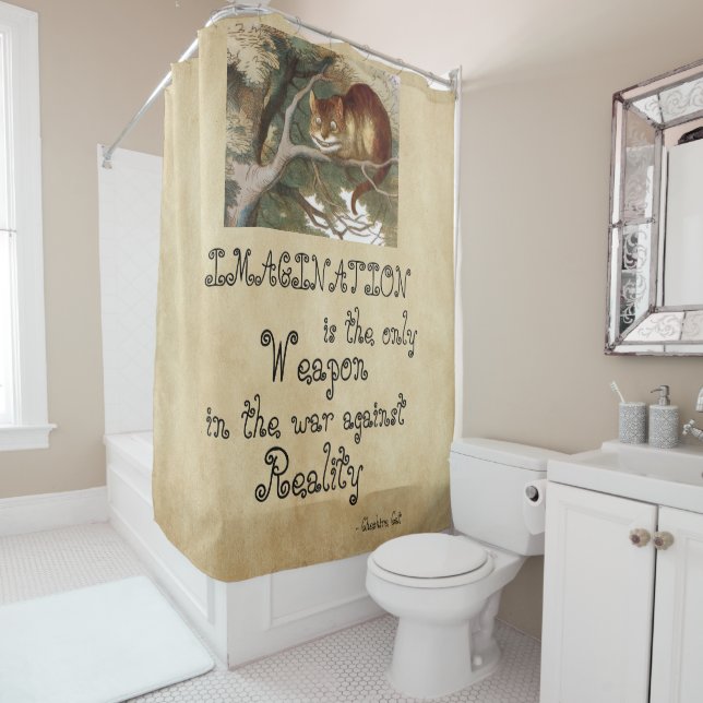 Rideaux De Douche Alice au pays des merveilles - IMAGINATION CAT 186 (En situation)