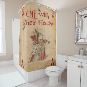 Rideaux De Douche Alice au pays des merveilles, Reine Rouge,