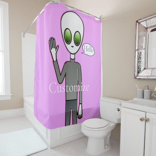 Rideaux De Douche Alien courtois Thunder_Cove (En situation)