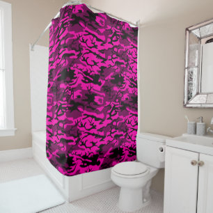 Rideaux De Douche Alien Pink Camo