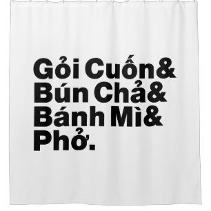 Rideaux De Douche Alimentation de rue vietnamienne