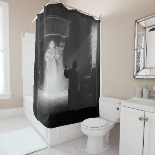 Rideaux De Douche Alix Apparition Au Masque par Tony Robert-Fleury