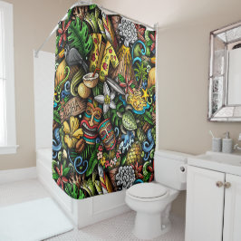 Rideaux De Douche ALOHA Tropical