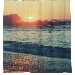 Rideaux De Douche Alors que le soleil se couche......