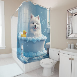 Rideaux De Douche Américain Esquimau Sloppy Endormi Mignon Drôle
