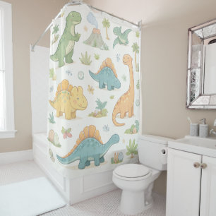 Rideaux De Douche Amis Jurassiques