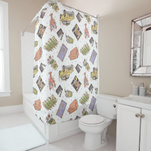 Rideaux De Douche AMIS™   Motif d'icône Poka Dot