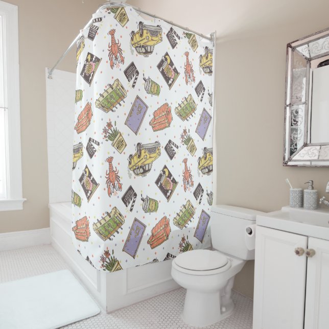 Rideaux De Douche AMIS™ | Motif d'icône Poka Dot (En situation)