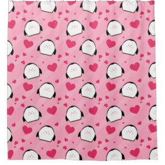 Rideaux De Douche Amour des pingouins