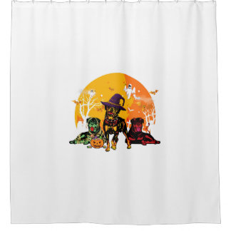 Rideaux De Douche amoureux des chiens costume halloween rottweiler