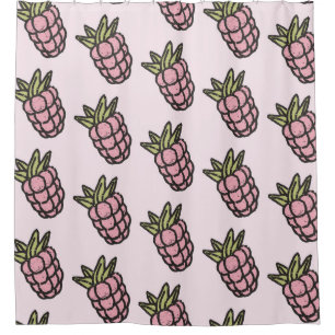 Rideaux De Douche Ananas Motif Y2K Retro Funky Retro