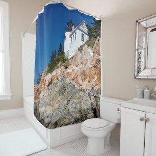 Rideaux De Douche Ancien phare du Maine / Seashore Rock