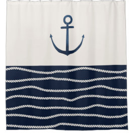 Rideaux De Douche Ancre et Motif
