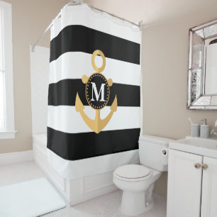 Rideaux De Douche Ancre et rayures