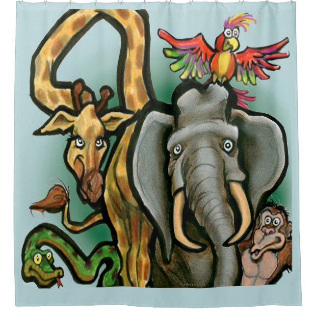 Rideaux De Douche Animaux (Devant)