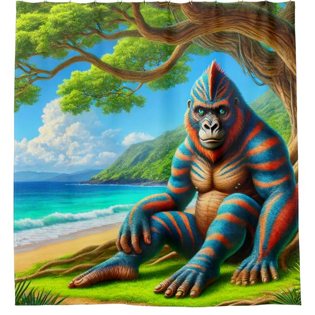 Rideaux De Douche Ape Creature (Devant)
