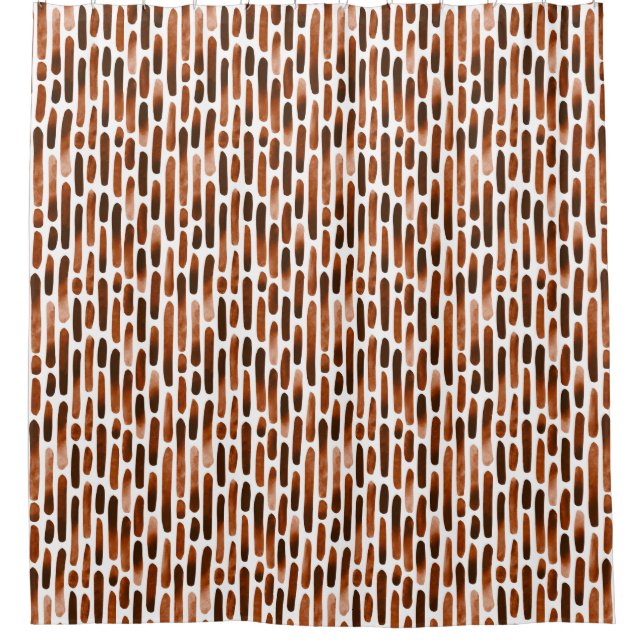 Rideaux De Douche Aquarelle 091121 - Brown rouillé (Devant)