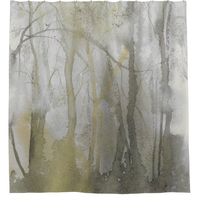 Rideaux De Douche Aquarelle Amber Wilds Imprimer Abstrait (Devant)