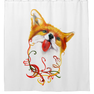 Rideaux De Douche Aquarelle de Fox