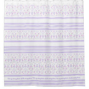 Rideaux De Douche Aquarelle de la lavande de Bohême Toile florale