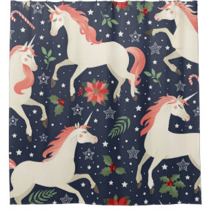Rideaux De Douche Aquarelle flamants roses, oiseaux exotiques, tropi