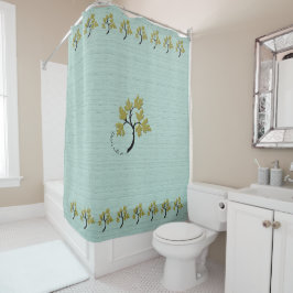 Rideaux De Douche Arbre dansant personnalisé Vert olive