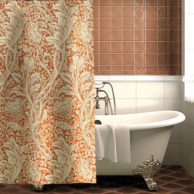 Rideaux De Douche Arcadia William Morris Hawthorn Motif Feuille (Créateur téléchargé)