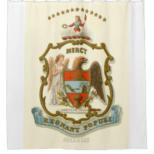 Rideaux De Douche Armoiries de l'État de l'Arkansas 1876