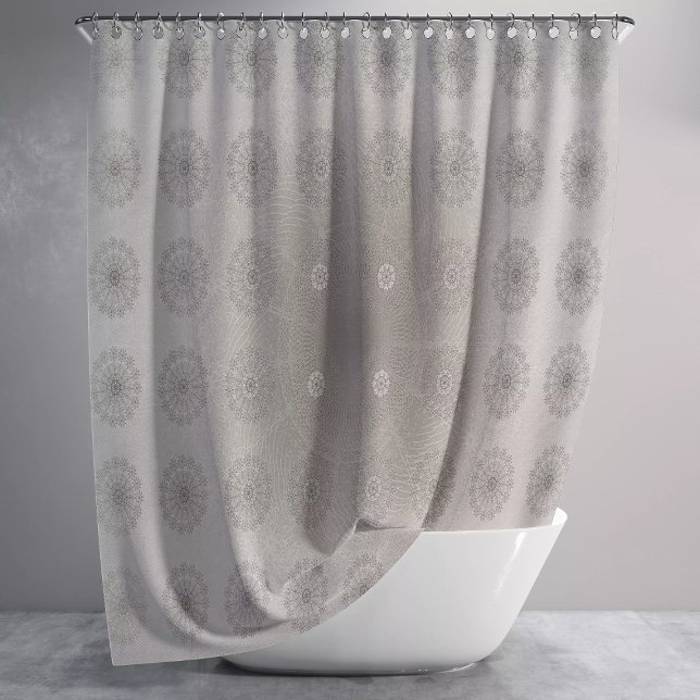 Rideaux De Douche Art à motifs floraux de plage de sable (Créateur téléchargé)