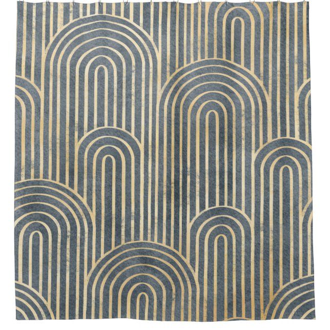 Rideaux De Douche Art Deco design luxury geometric seamless pa (Devant)