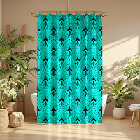 Art déco noir et turquoise motif sans faille